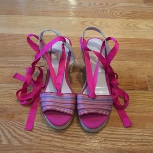 NWT—Talbots Pink Serana Espadrilles